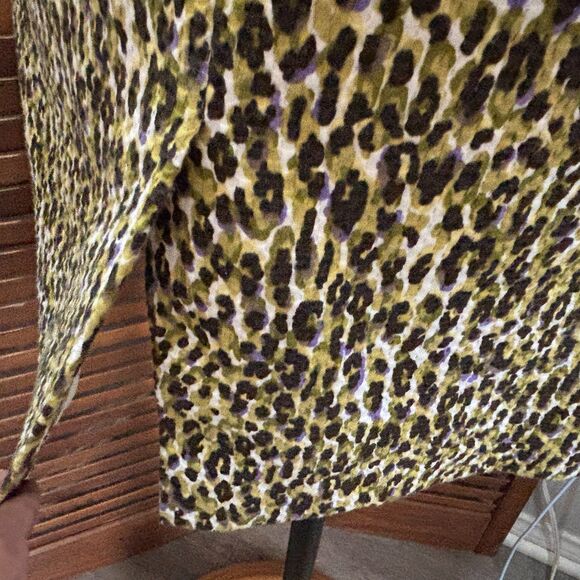 J. Crew Fabiola Abstract Leopard Sheath Dress Size 2 - Picture 10 of 14
